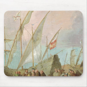 Departure of Christopher Columbus from Palos Mouse Pad