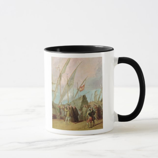 Departure of Christopher Columbus  from Palos Mug (Right)