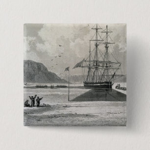 Departure of the boats from Hecla Cove, June 21, 1 15 Cm Square Badge