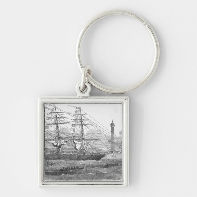Departure of 'The Lizzie Webber' Key Ring (Front)