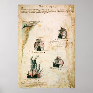 Departure of Vasco da Gama Poster