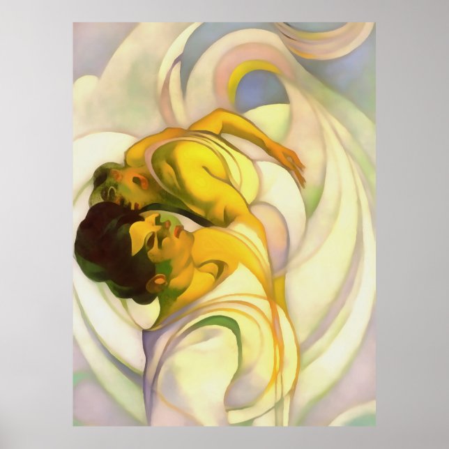 Departure To Another World Abstract Art Poster (Front)