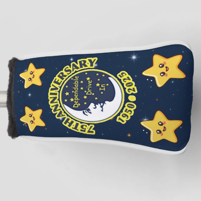 Dependable Drive In 75th Anniversary Putter Cover (Front)