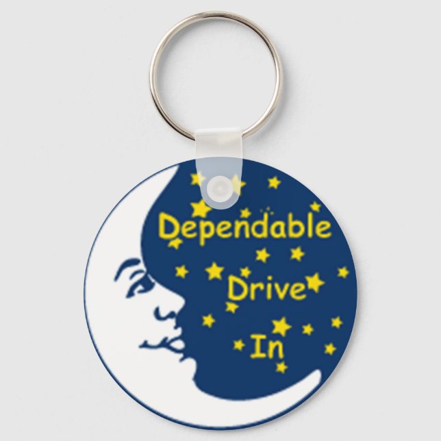 Dependable Drive In Logo Keychain (Front)