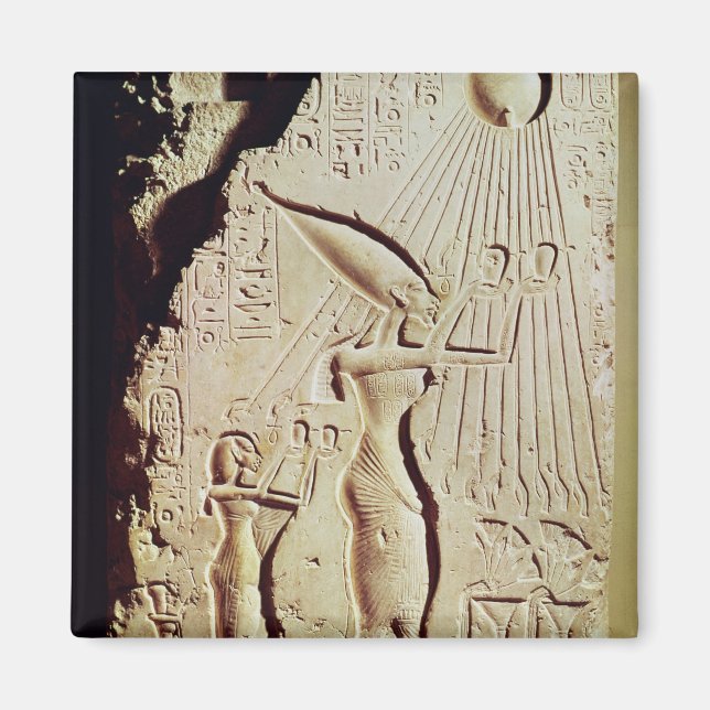 Depicting Amenophis IV, Nefertiti and Daughter Magnet (Front)
