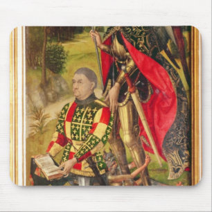 Depicting donor of altarpiece, Michel de Mouse Pad