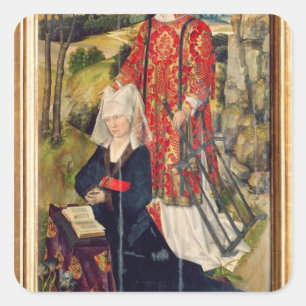 Depicting Laure de Jaucourt Square Sticker