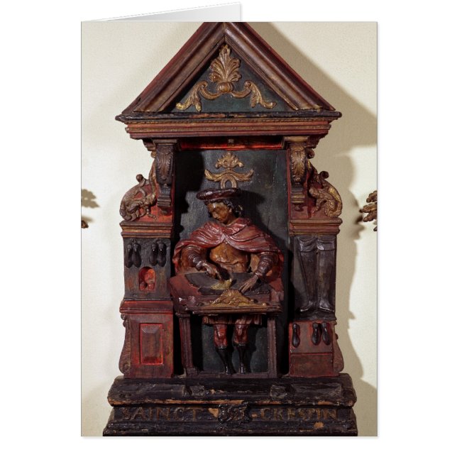 Depicting St. Crispin at his Workbench (Front)