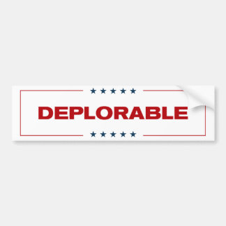 Deplorable Bumper Sticker