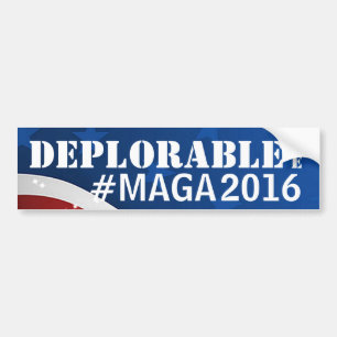 Deplorable Me #MAGA/ Make America Great Again Bumper Sticker