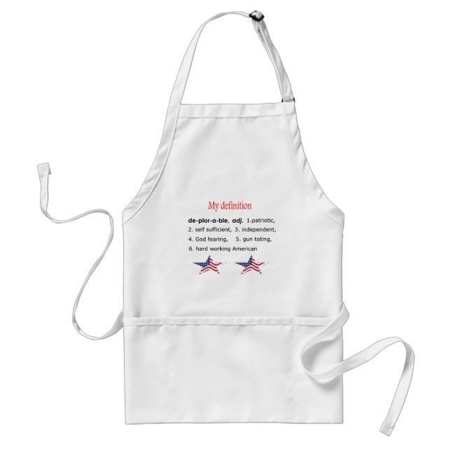 Deplorable, my definition standard apron (Front)