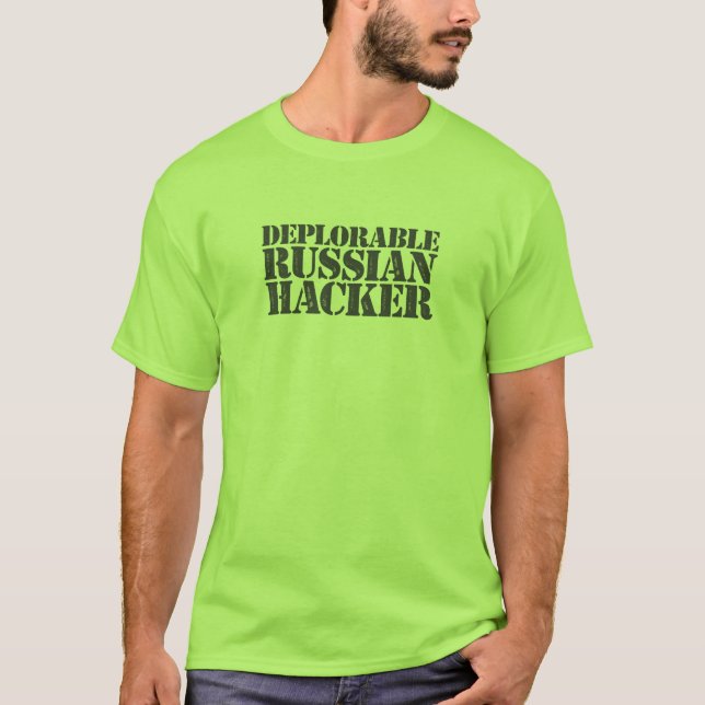 Deplorable Russian Hacker T-shirt (Front)