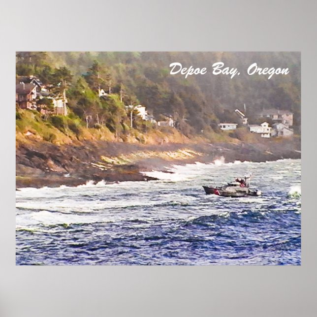 Depoe Bay, Oregon Poster (Front)