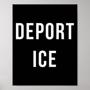 Deport Ice T Shirt - Immigration Activist Protest Poster