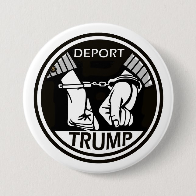 Deport The Donald 7.5 Cm Round Badge (Front)