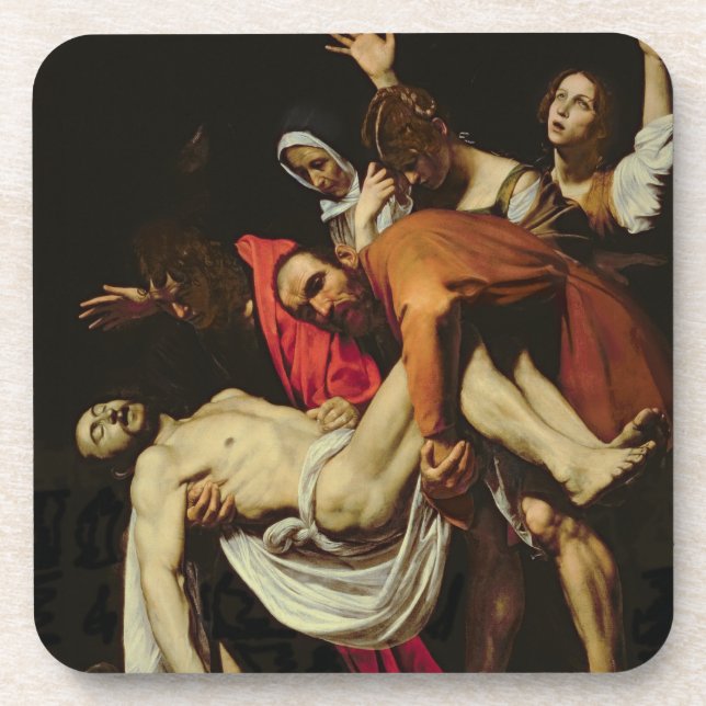 Deposition, 1602-4 (oil on canvas) coaster (Front)