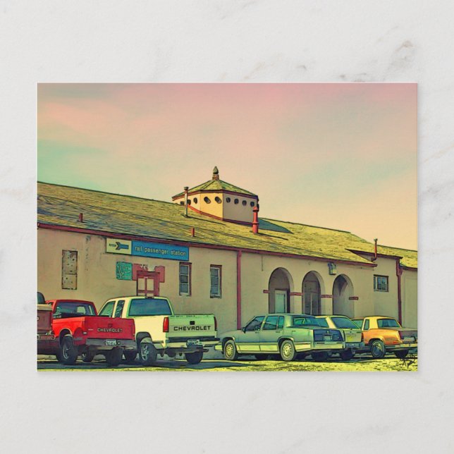 Depot, Alpine, TX Postcard (Front)