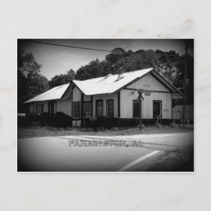 DEPOT - Farmington, Georgia Postcard