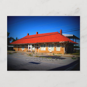 DEPOT - Hawkinsville, Georgia Postcard