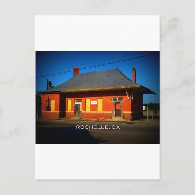 DEPOT - Rochelle, Georgia Postcard (Front)