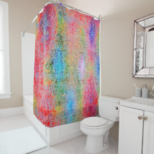 Depredation of colours shower curtain