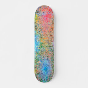 Depredation of the colourful skateboard
