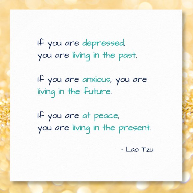 Depressed Anxious at Peace Zen Living Life Quote Poster (Depressed Anxious at Peace Zen Living Life Quote Poster)