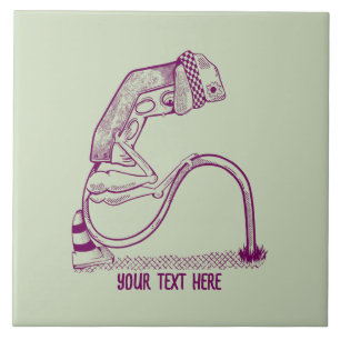 Depressed traffic light ceramic tile