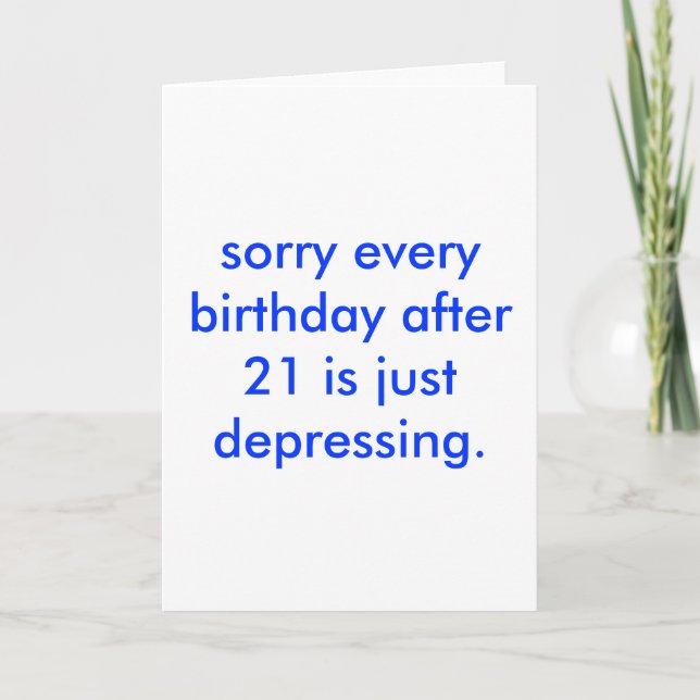 depressing birthday. card (Front)