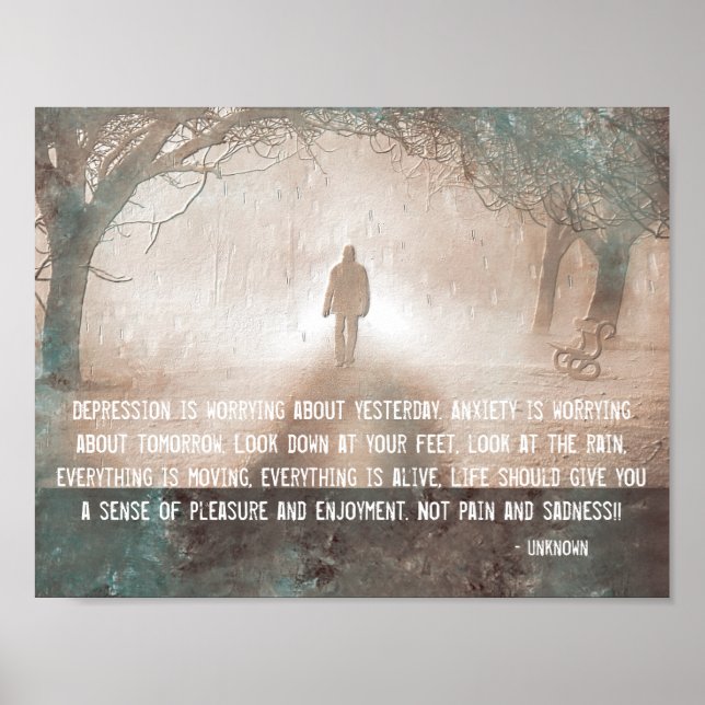 Depression And Anxiety Poster (Front)
