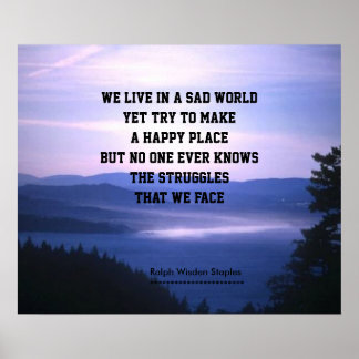 Depression and sadness poster