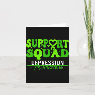 Depression Awareness Month Men Women Support Card