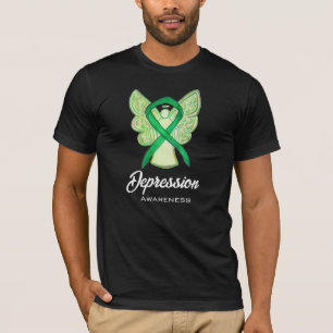 Depression Awareness Ribbon Angel Art Shirt