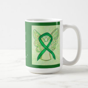 Depression Awareness Ribbon Angel Custom Mug