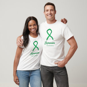 Depression Awareness Ribbon Custom Art Shirts
