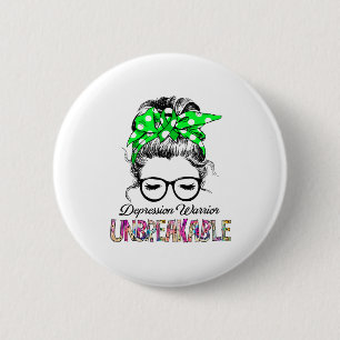 Depression Awareness Ribbon Support Gifts 6 Cm Round Badge