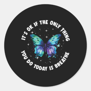 Depression Awareness Suicide Prevention 11  Classic Round Sticker