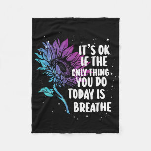 Depression Awareness Suicide Prevention 5  Fleece Blanket