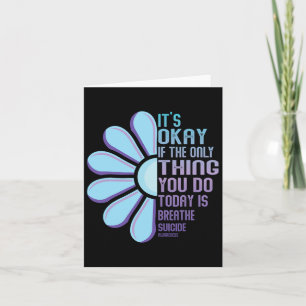Depression Awareness Suicide Prevention 8 Card