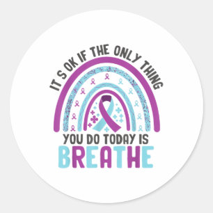 Depression Awareness Suicide Prevention Classic Round Sticker