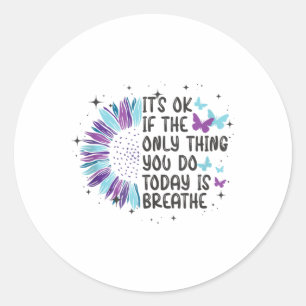 Depression Awareness Suicide Prevention Tank Top_2 Classic Round Sticker