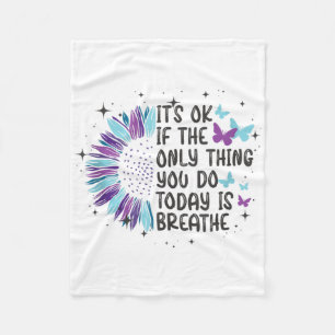 Depression Awareness Suicide Prevention Tank Top_2 Fleece Blanket
