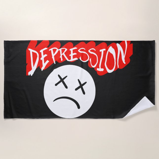 Depression  beach towel (Front)