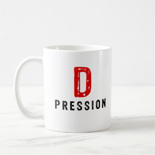 Depression, depressed design coffee mug