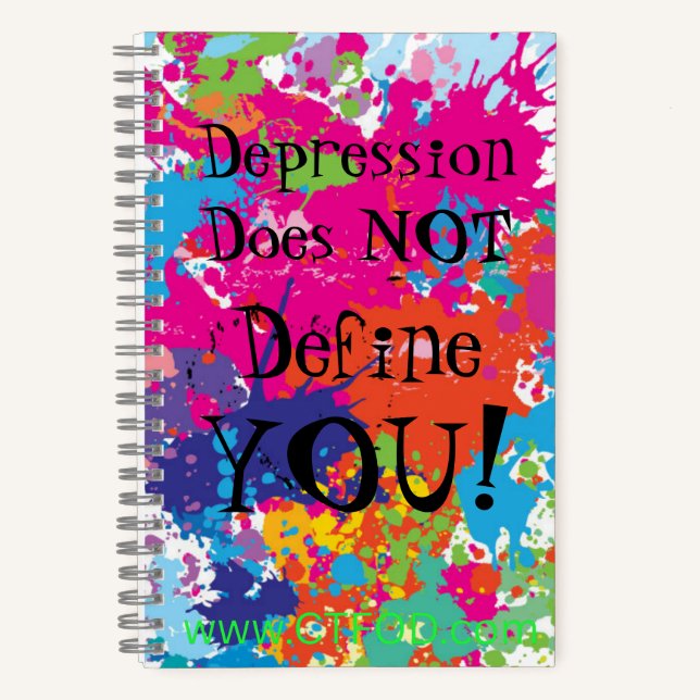 Depression does not define you- Notebook/Journal Notebook (Front)