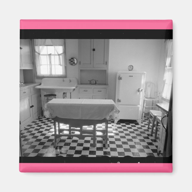 Depression-Era Farm Kitchen Magnet (Front)