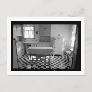 Depression-Era Farm Kitchen Postcard