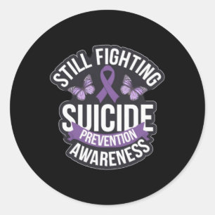 Depression Fighting Suicide Prevention Awareness S Classic Round Sticker