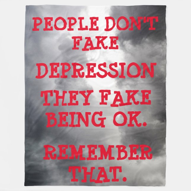 DEPRESSION FLEECE BLANKET (Front)