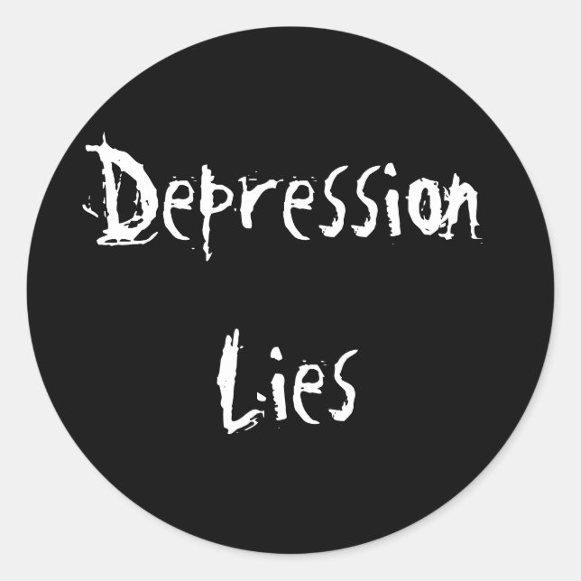 Depression Lies Sticker (Front)